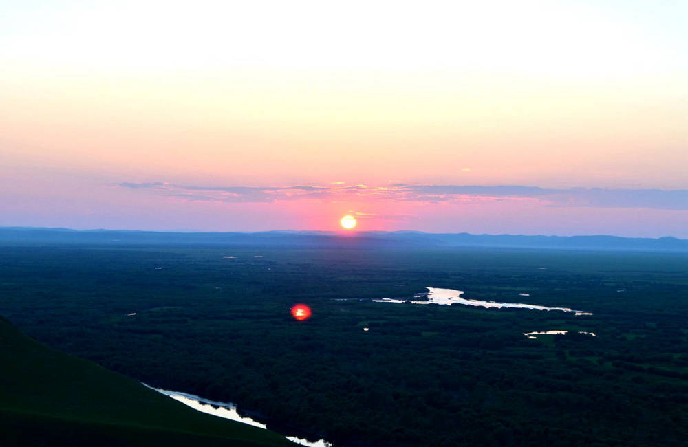 呼倫貝爾莫爾格勒草原落日