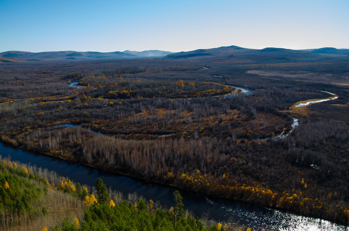 漠河九曲十八彎照片